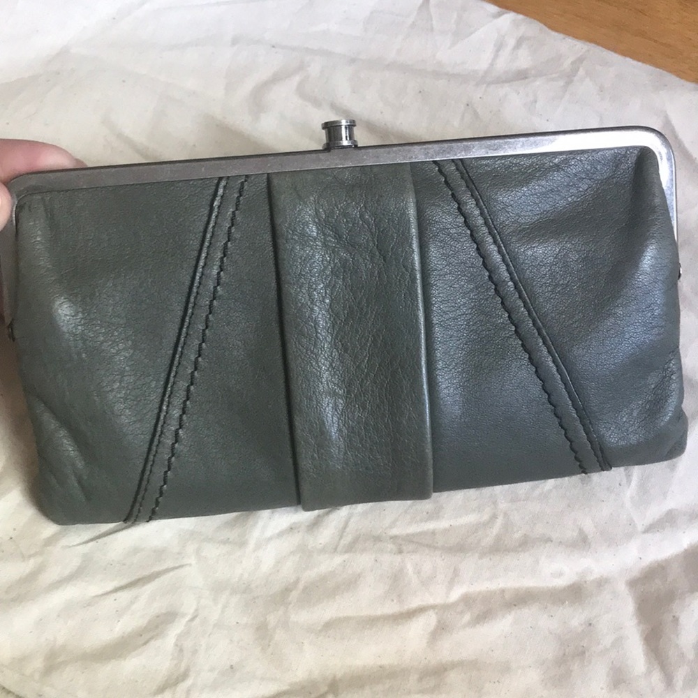 Olive Green Hobo International wallet/clutch